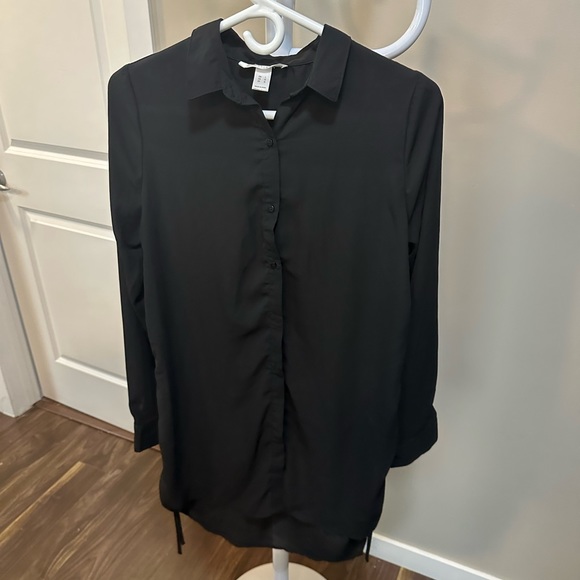Black long-sleeve dress from Streetwear society. Size is large - Picture 1 of 4